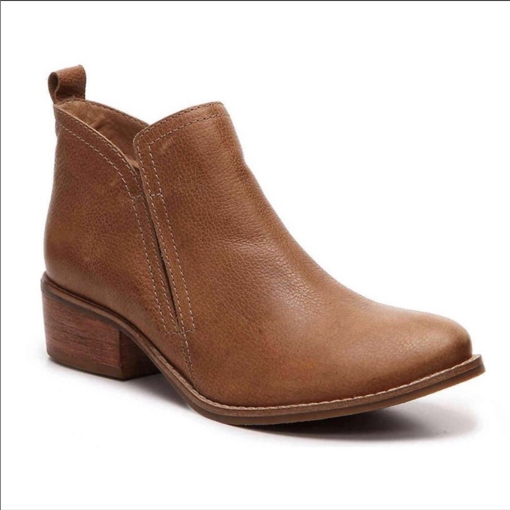 Matisse Wilder Ankle Booties Natural Brown Leather